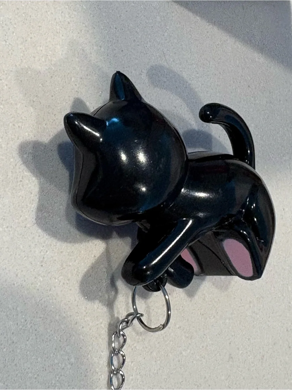 Black Cat Tea Strainer with Silver Fish for tea leaves